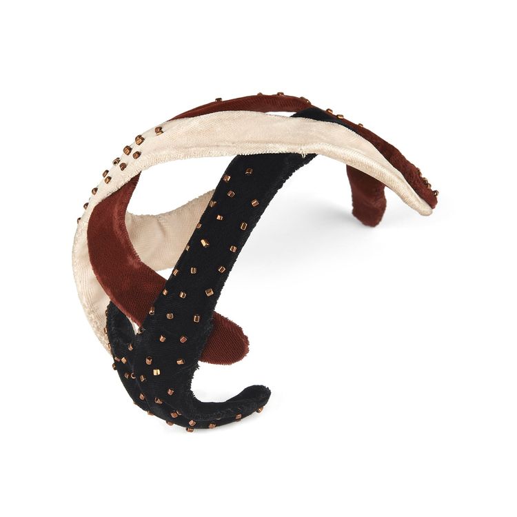 1950s Tri-Colour Velvet Caged Topper Hat 6