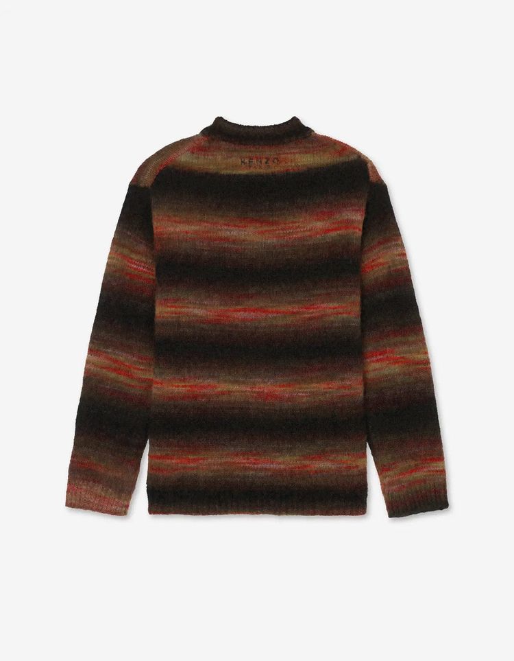 Kenzo Black Embroidered Stripes Sweater image 3