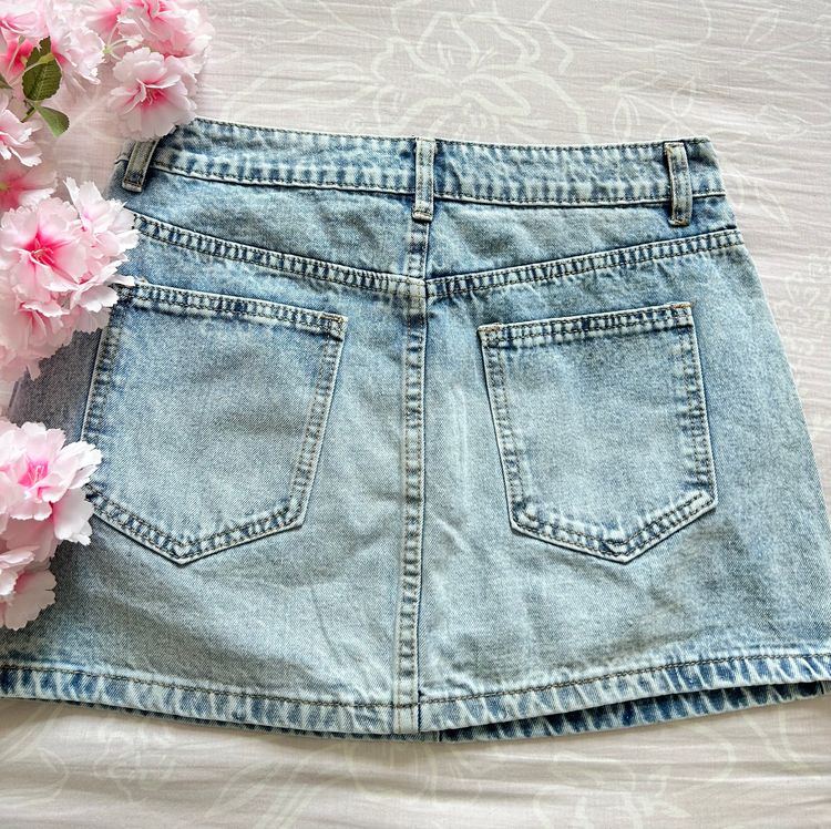 Shein Denim Mini Skirt image 7