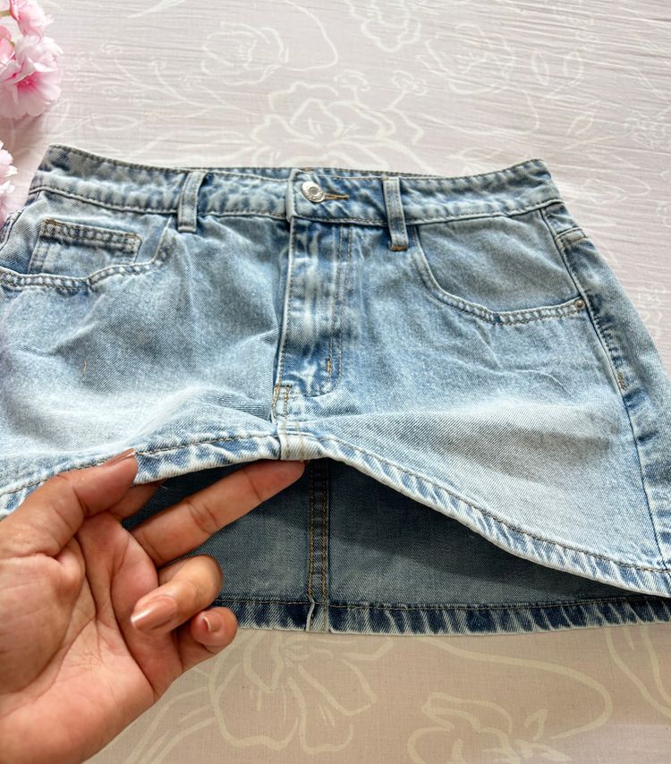 Shein Denim Mini Skirt image 2