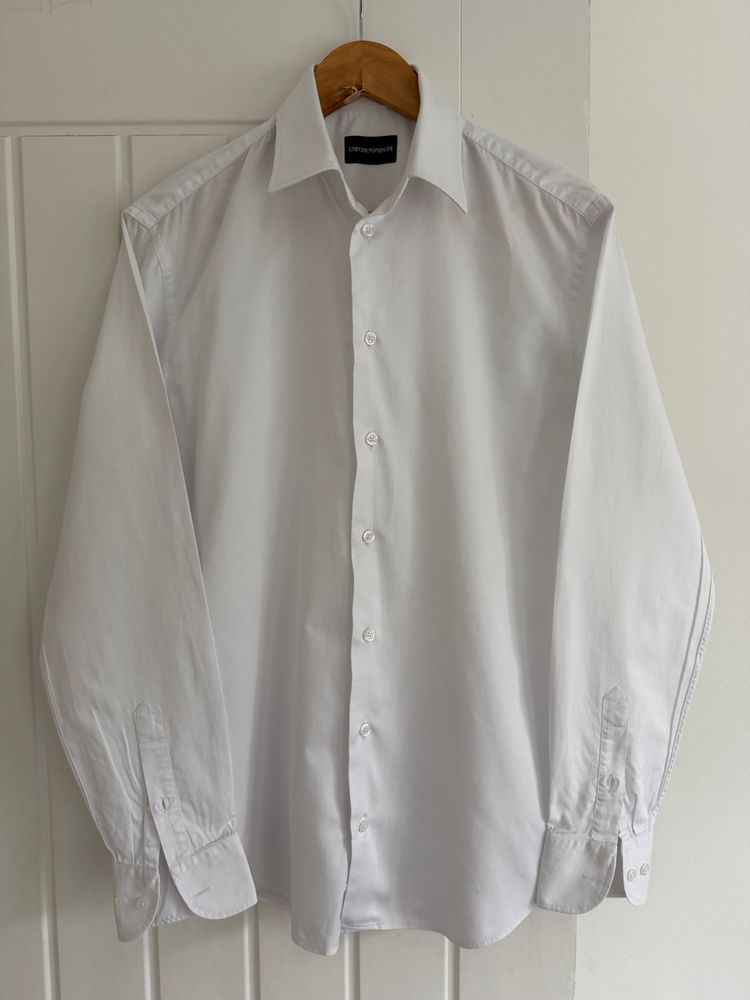 Emporio Armani White Cotton Shirt - Size Medium image 3