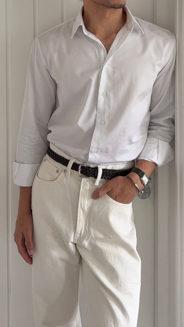 Emporio Armani White Cotton Shirt - Size Medium image 5
