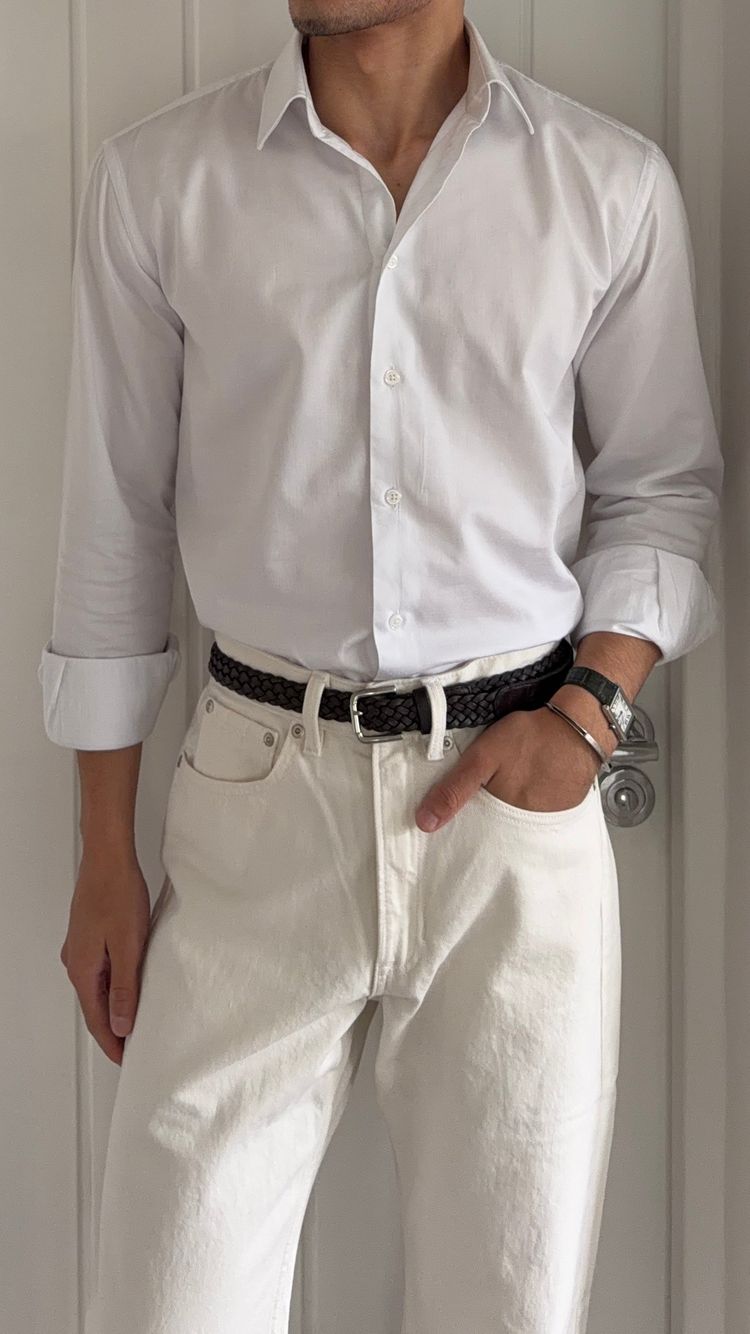 Emporio Armani White Cotton Shirt - Size Medium image 2