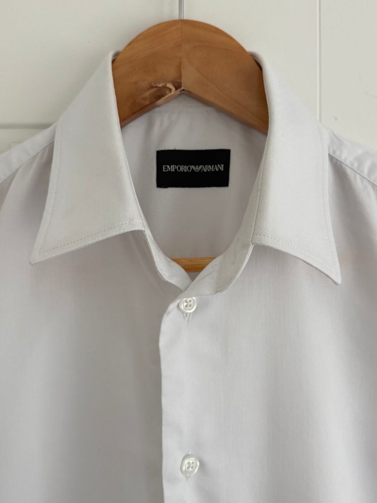 Emporio Armani White Cotton Shirt - Size Medium image 9