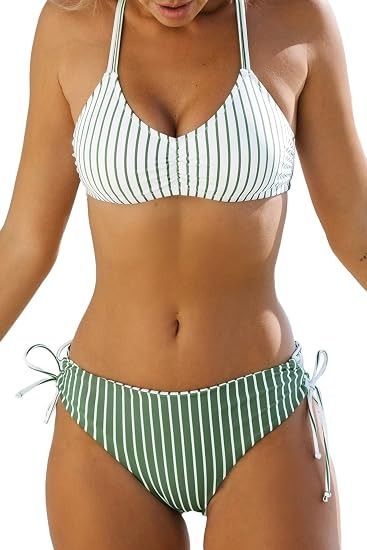 Striped Bikini Set image 2