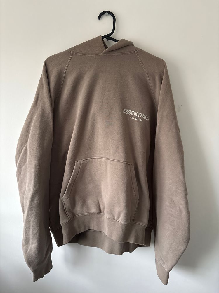 Essentials Fear Of God Light Brown Hoodie Medium