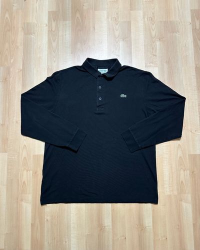 Lacoste Black Long Sleeve Polo Shirt