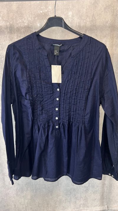 Koszula granatowa H&M rozmiar 46 plus size