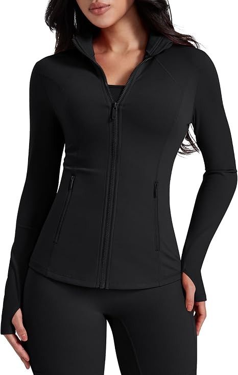 Black Zip-Up Athletic Jacket And Shorts Set image 2