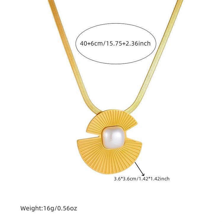 Immagine di Gold Tone Necklace And Earrings Set 18k gold plated  1