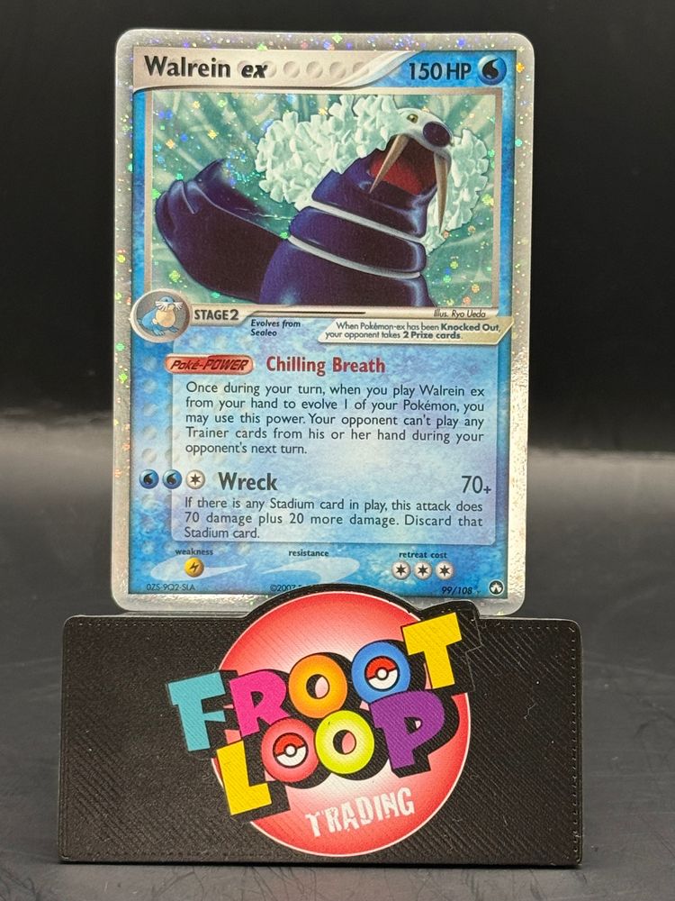 Pokemon Walrein ex 99/108 (H/P) image 1