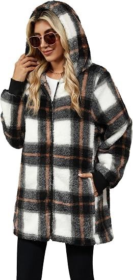 Immagine di Plaid Hooded Coat 2