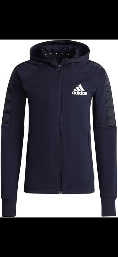 Adidas Navy Blue Hooded Jacket
