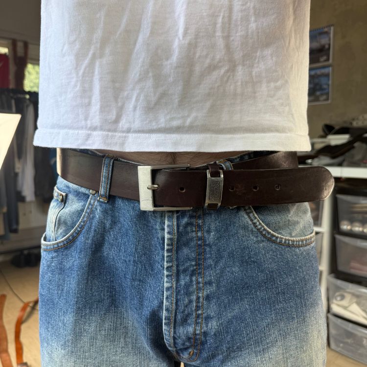 Camel active 2000's brown leather belt (OS)