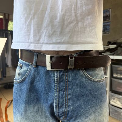 Camel active 2000's brown leather belt (OS)