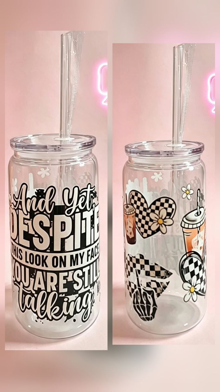 Other Clear Plastic Tumbler With Straw product image