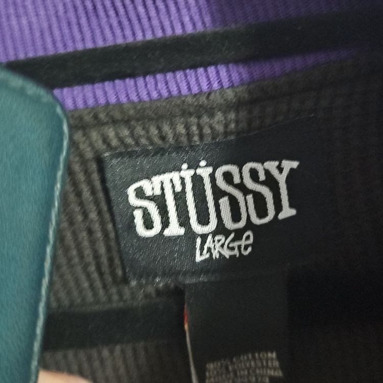 Stussy Purple And Black Checkered Jacket imagen 2