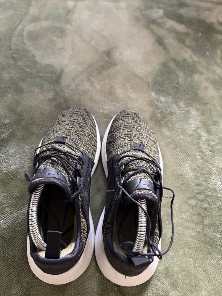 Genuine Adidas X_PLR trainers in olive green and black knit. image 6