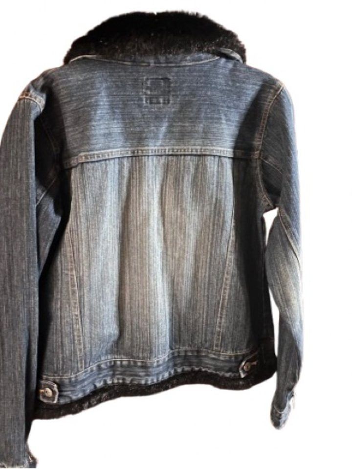 Sean John Denim Jacket With Faux Fur Collar image 3