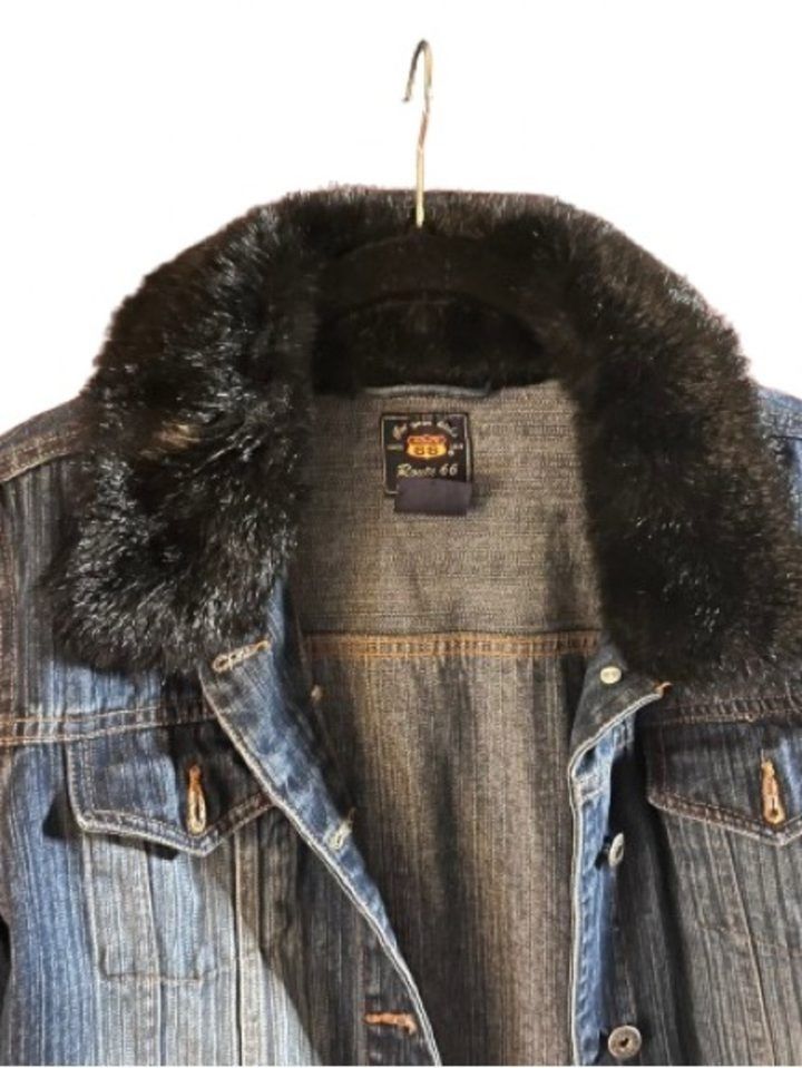 Sean John Denim Jacket With Faux Fur Collar image 2