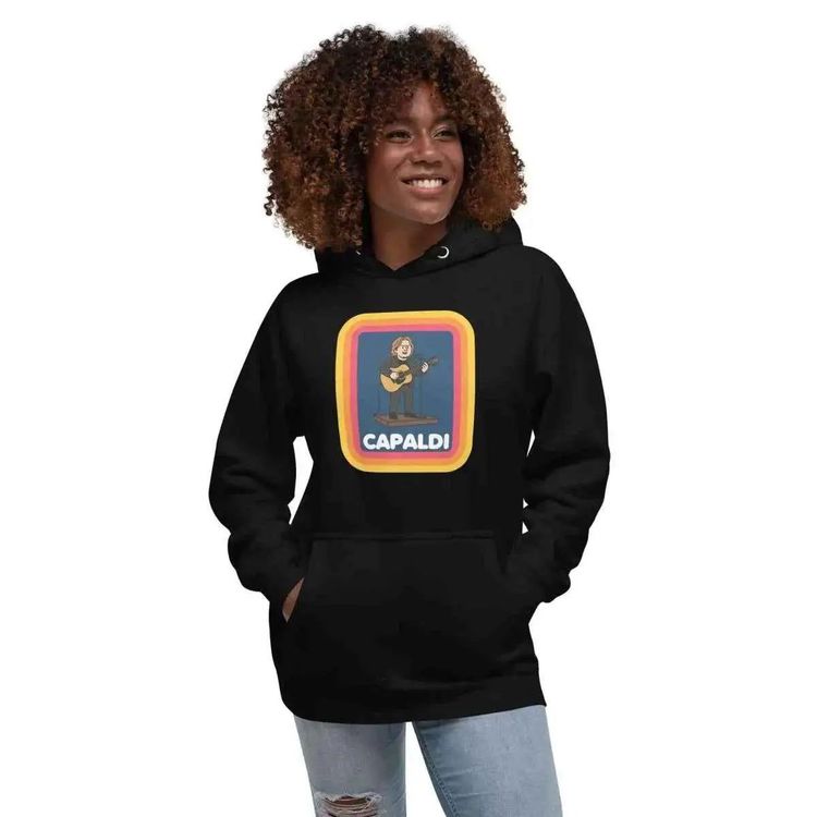 Lewis Capaldi Retro Graphic Hoodie Unisex Cotton Blend Pullover image 2