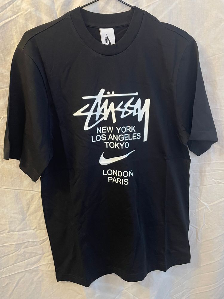 Stussy X Nike Black Graphic T-Shirt
