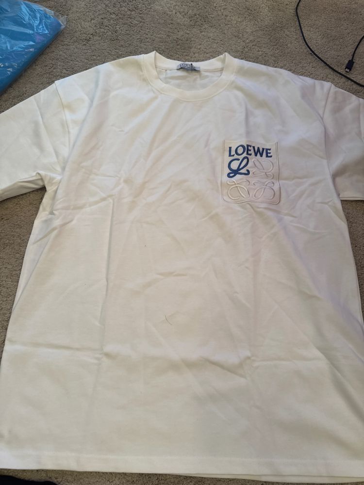 Loewe Loewe White T-Shirt With Logo Pocket product image