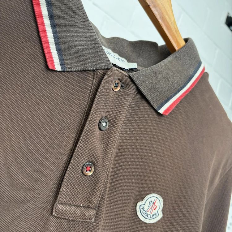 Moncler Brown Longsleeve Polo Shirt image 2