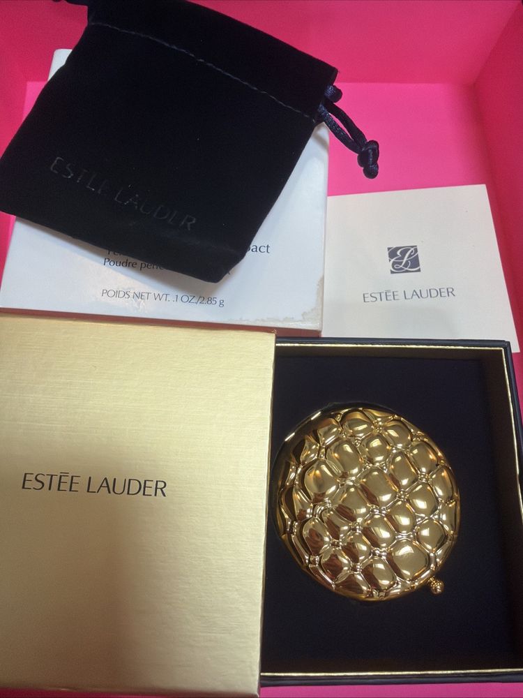 Estée Lauder Golden Alligator Compact Perfecting Setting Powder Translucent BNIB image 1