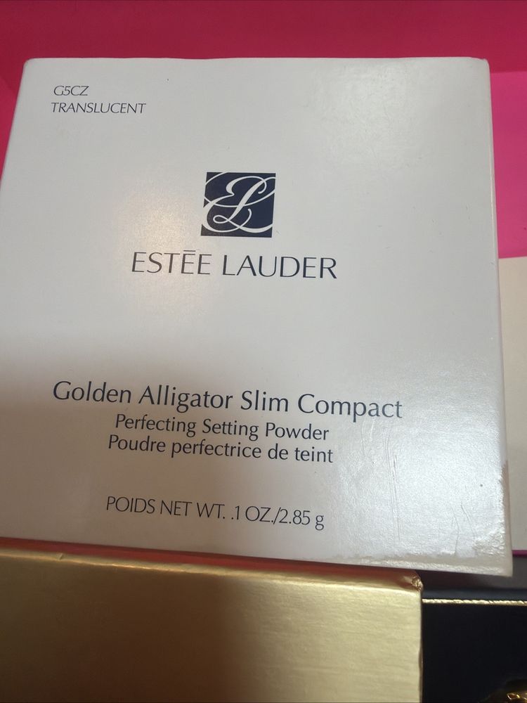 Estée Lauder Golden Alligator Compact Perfecting Setting Powder Translucent BNIB image 2