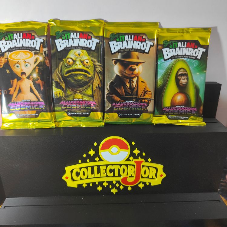 4 X Italian Brainrot Trading Card Game Packs Sealed