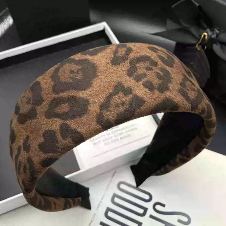 Leopard Print Padded Headband image 2