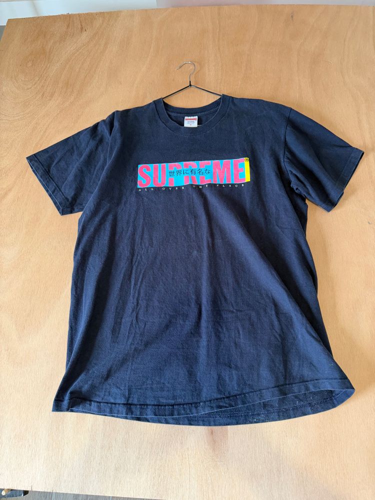 Supreme Black Graphic T-Shirt 1755 taille M