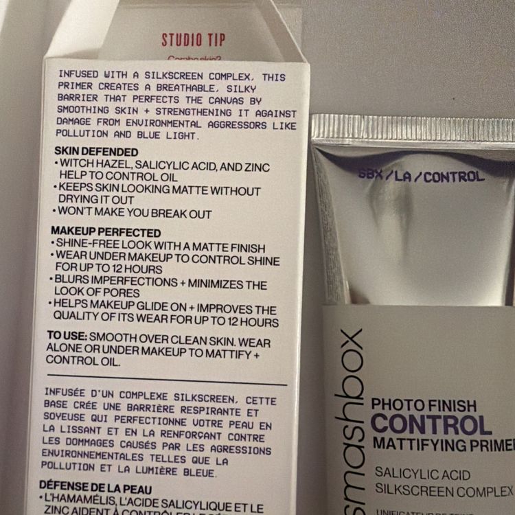 Smashbox Photo Finish Control Mattifying Primer 30ml Salicylic Acid BNIB image 2