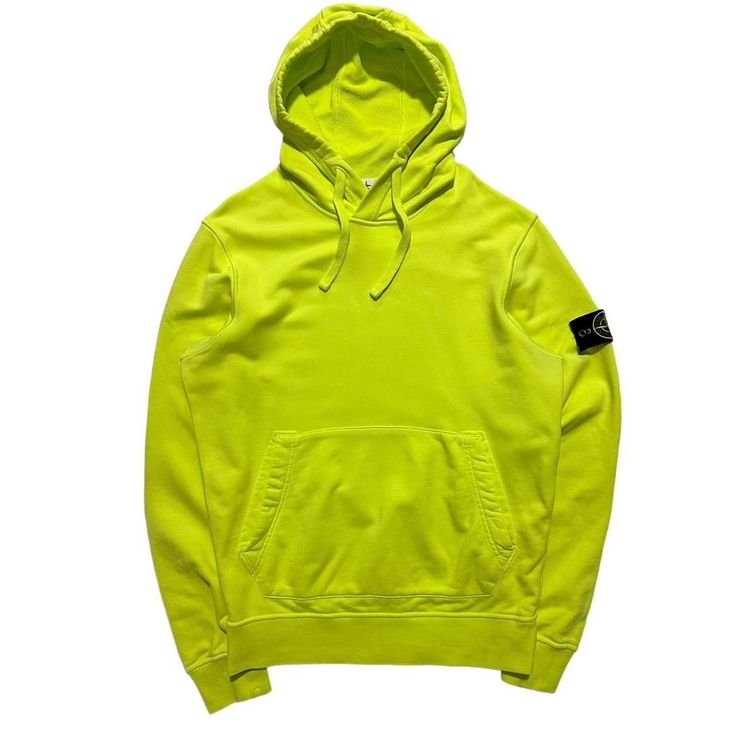 Stone Island Pullover Lime Hoodie image 1