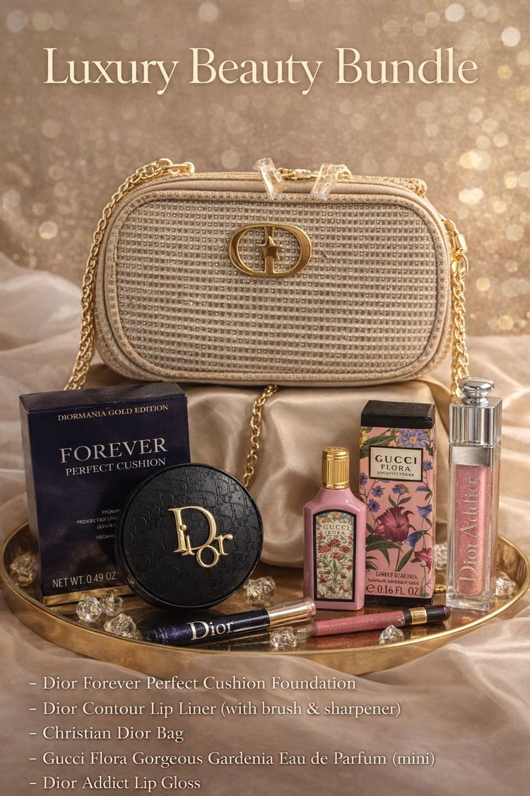 Luxury Beauty Bundle With Dior And Gucci S And Christian Dior Bag