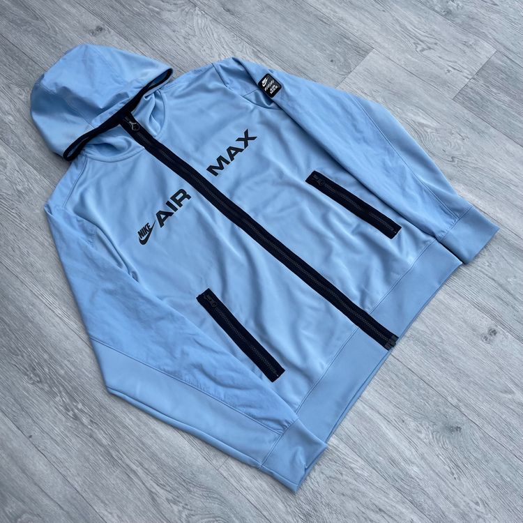 Nike Air Max Polyknit Full Zip Tracksuit Hoodie Jacket - Light Blue [HQ4899-422]