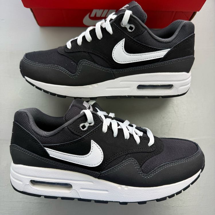 Nike Air Max 1 Size UK 5 Black Anthracite Silver White Trainers DZ3307-005 image 7