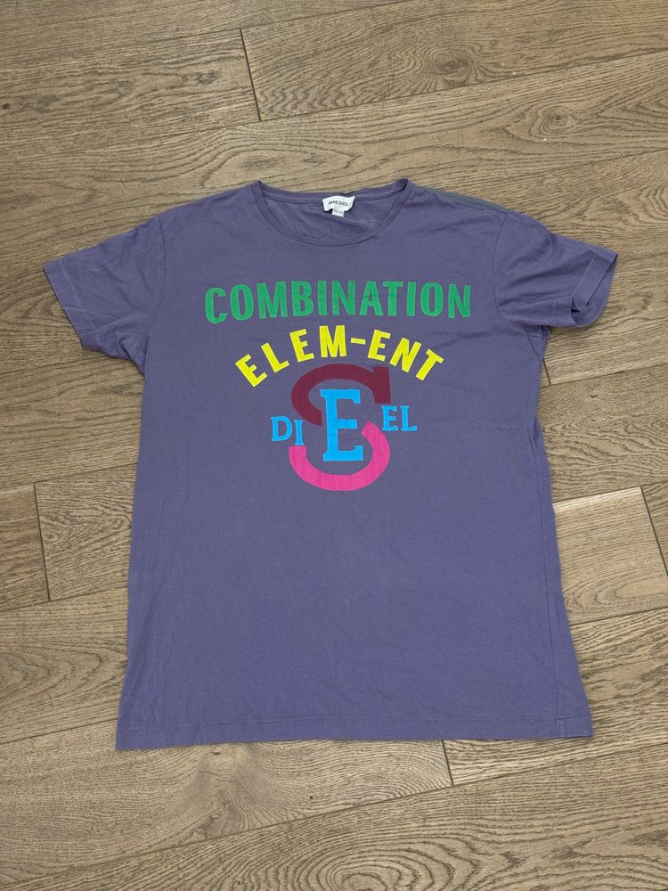 Diesel Purple Graphic T-Shirt