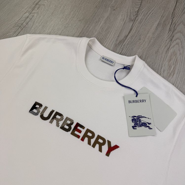 Burberry Men’s White T-shirt image 3