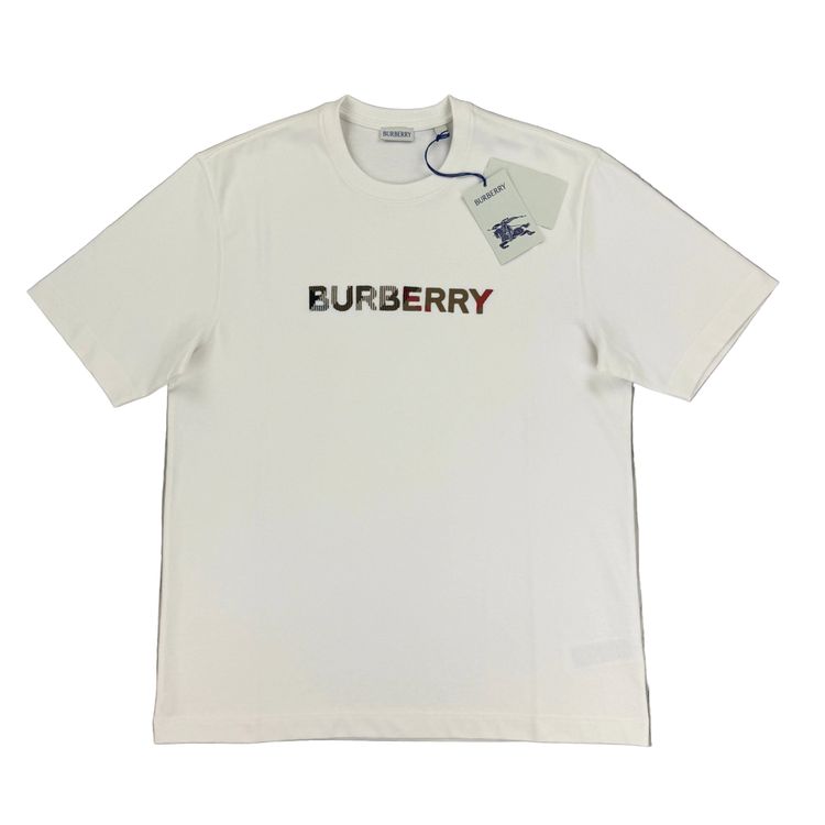 Burberry Men’s White T-shirt image 1