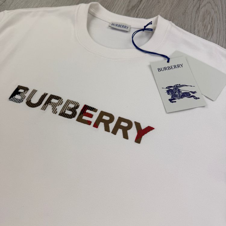 Burberry Men’s White T-shirt image 5