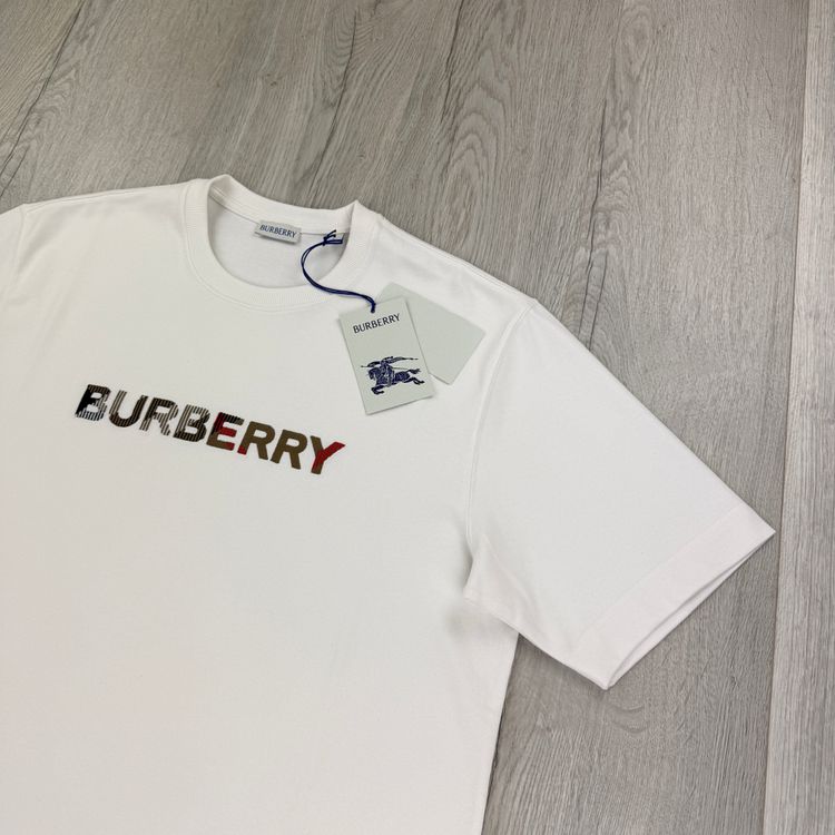 Burberry Men’s White T-shirt image 4