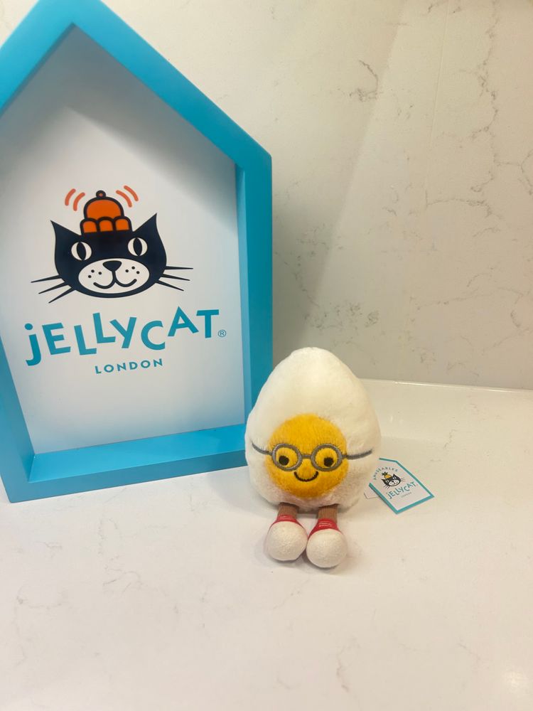 Jellycat Amuseables Boiled Egg Geek BNWT