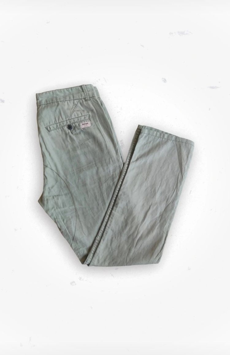Timberland linen Cotton trousers s+ Light Green Pants