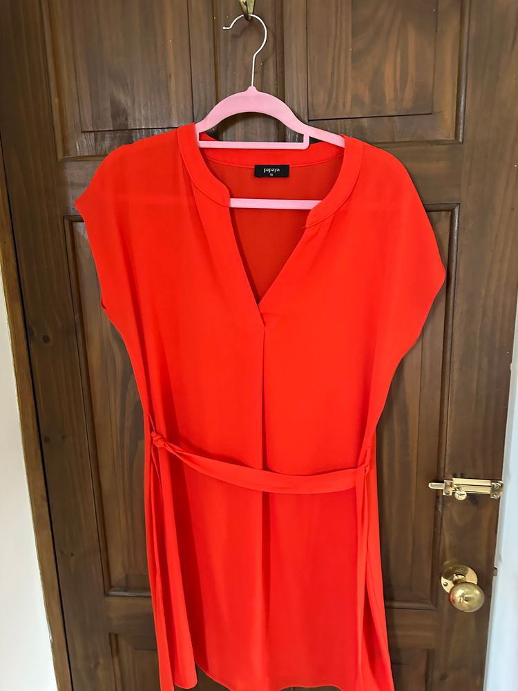 Papaya Red Dress product image