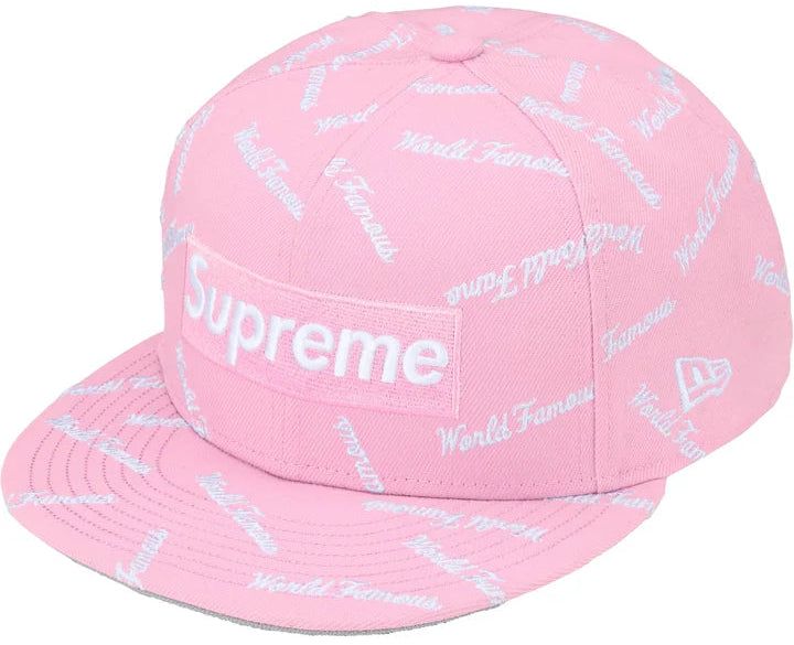 SUPREME WORLD FAMOUS BOX LOGO NEW ERA 'LIGHT PINK' FITTED CAP image 1