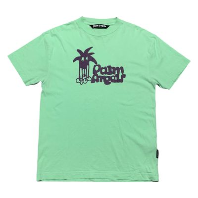 Palm Angels Large Tee Sketchy Douby Classic Mint Green T-Shirt