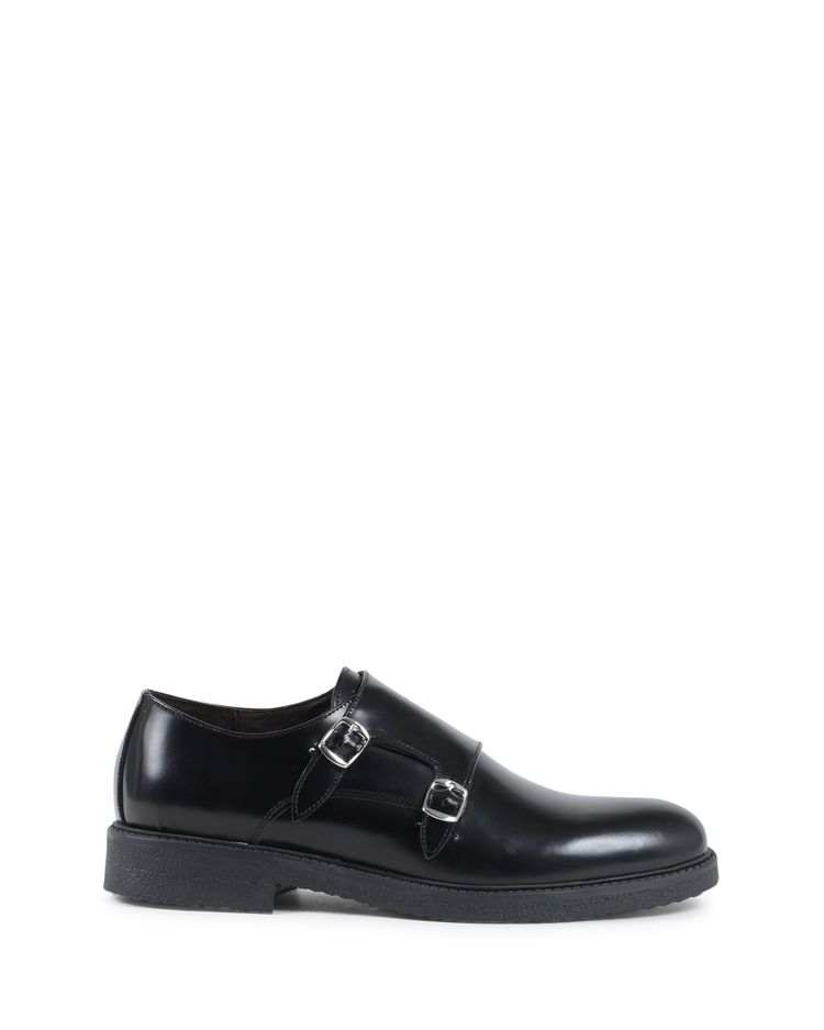 Doublet 19V69 Italia Mens Double Buckle Shoe Black 1210 MP ABRASIVATO NERO product image