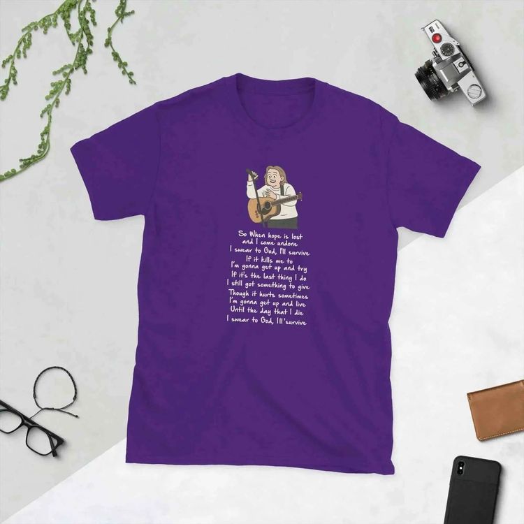 Lewis Capaldi Survive Lyrics Unisex Cotton Blend Shirt image 9